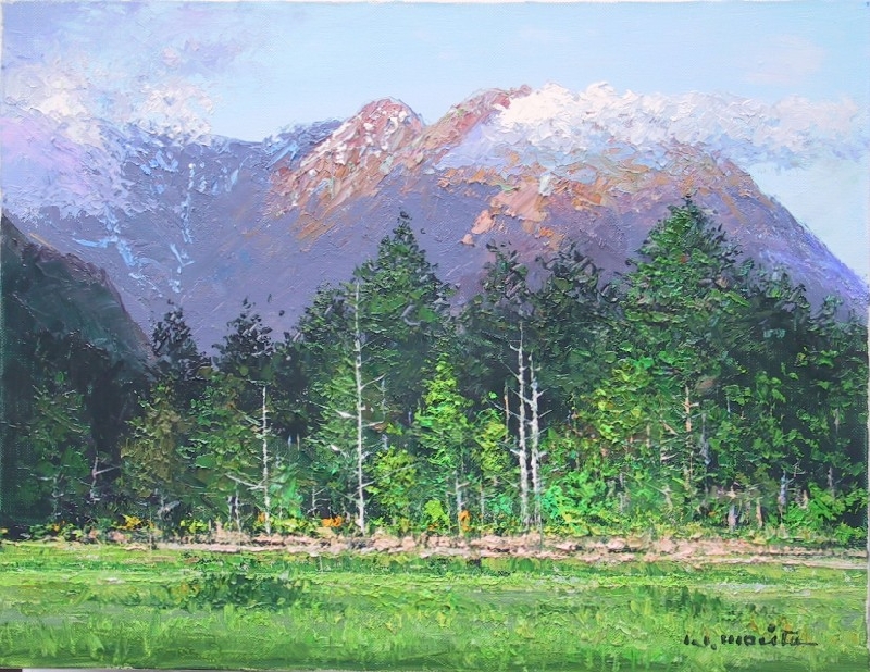 森田秀和 絵画 油絵 上高地 Yahoo!オークション -「森田秀和」の落札