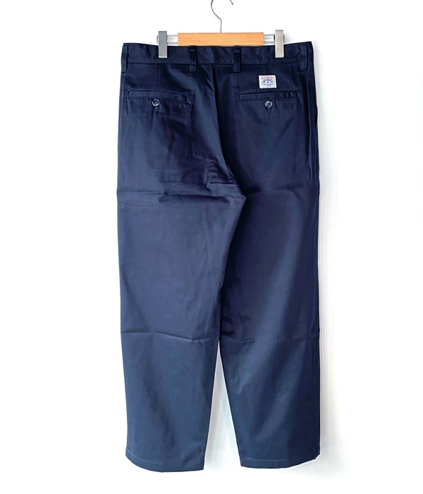 DESCENDANT/DC-3 COTTON TWILL TROUSERS (NAVY)