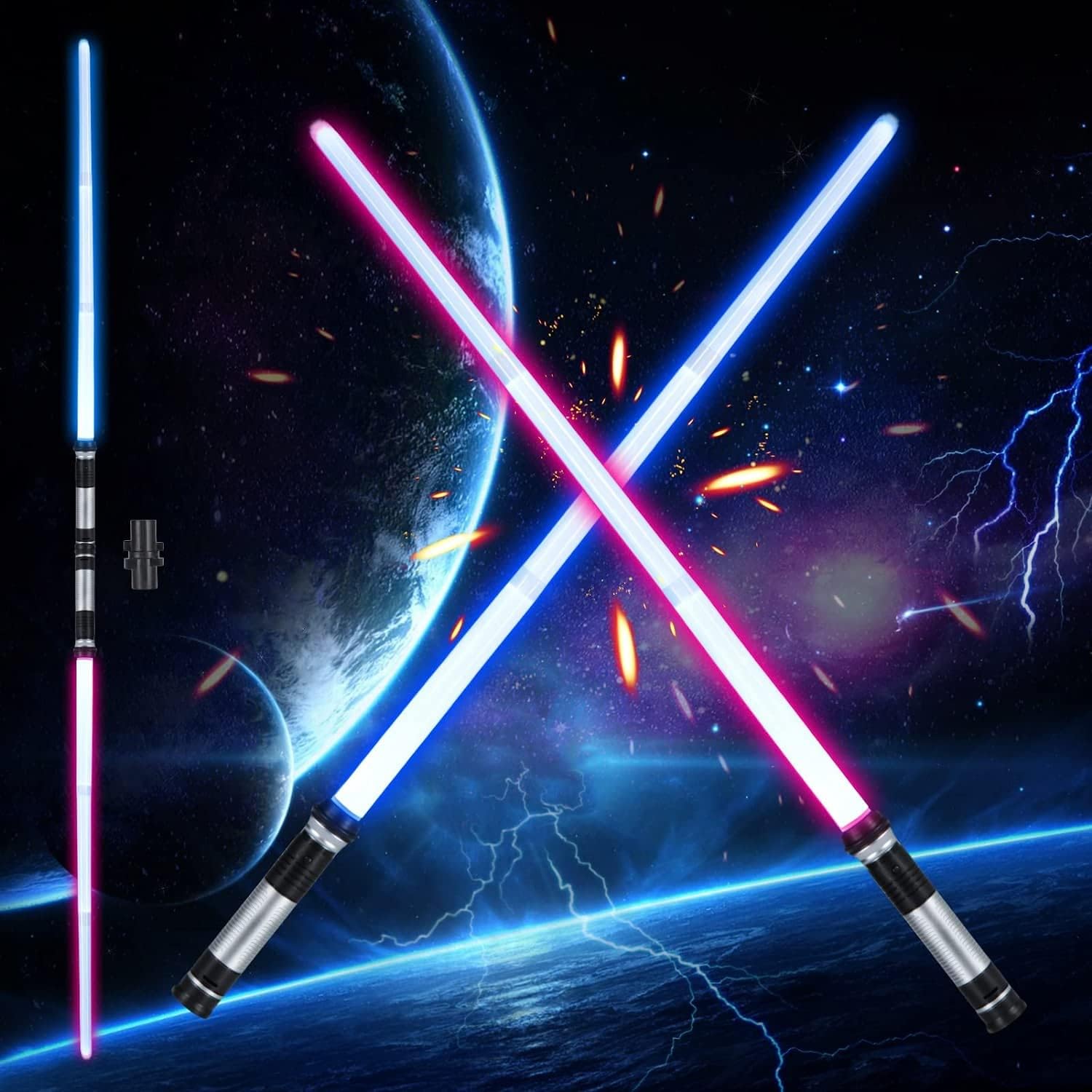 合金製ライトセーバー ダース・モール仕様 SWギミック 振動 音光 usb