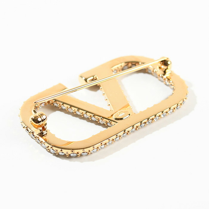 アウトレット VALENTINOヴァレンティノ ブローチ ゴールド レア