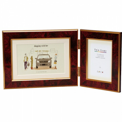 楽天市場】大理石調 全4色 ツインフレーム 2L判・L判 万丈 キャメル