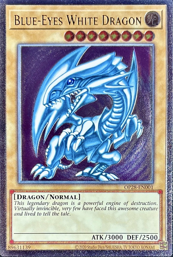 青眼の白龍 OTS28 レリーフ 英語 コレクション 北米版 OP28-EN001