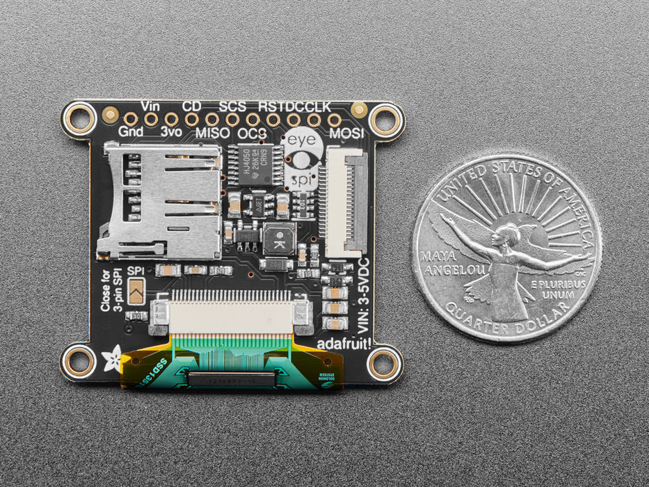 1.27インチ 16ビット色のOLEDディスプレイ(microSDスロット付き