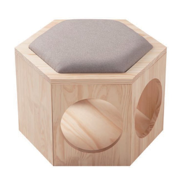 MYZOO マイズー BUSYCAT 六角ハウススツール チェアプレート単体