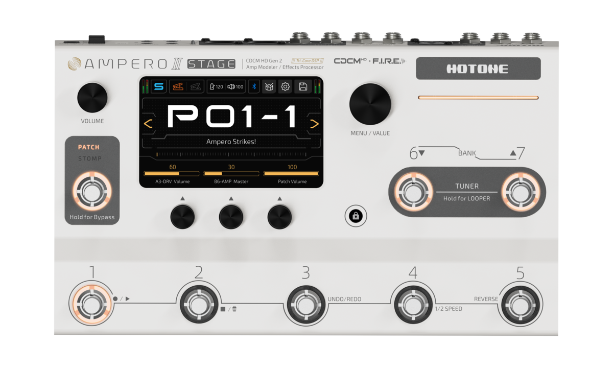 HOTONE Ampero Ⅱ Stage｜ライブステージに特化した多機能&高音質で