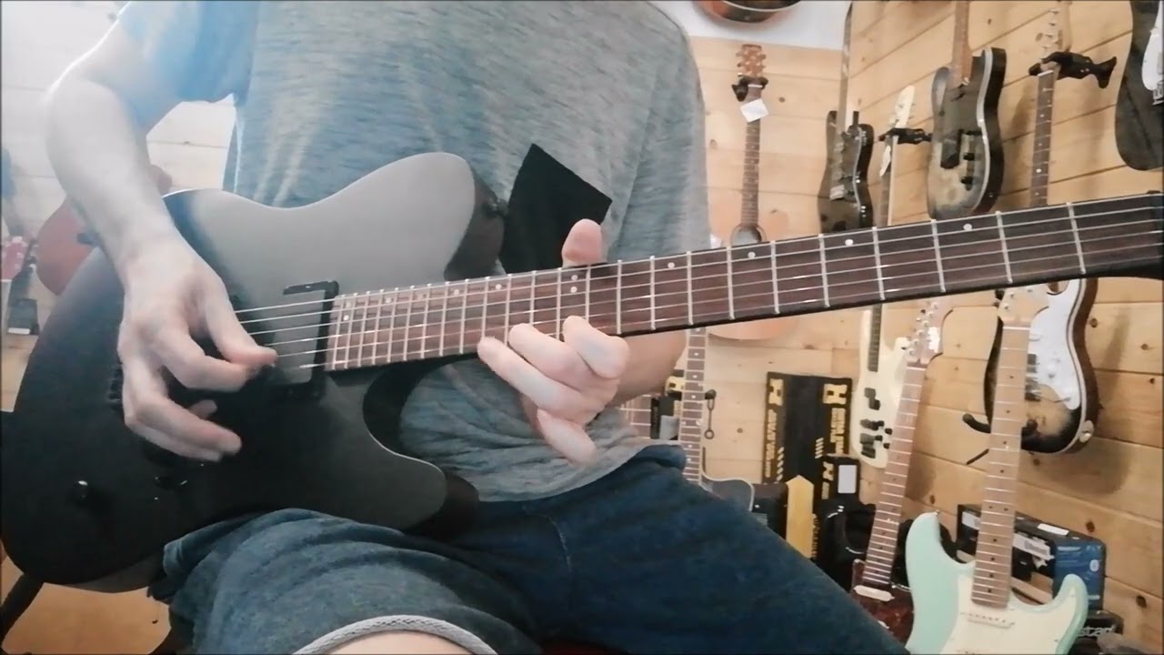 ESP Ltd TE-401 black satin - EMG 60 neck / EMG 81 bridge - YouTube
