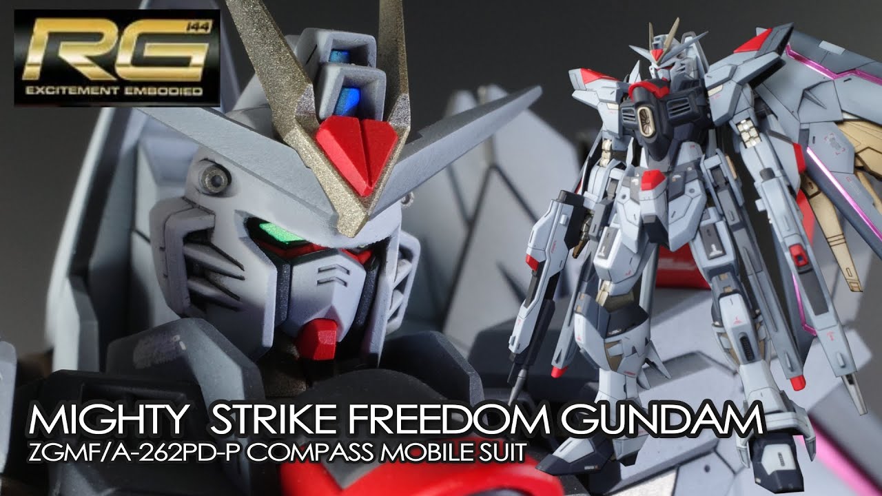 Gunpla Full Paint] Modify the HG Mighty Strike Freedom Gundam