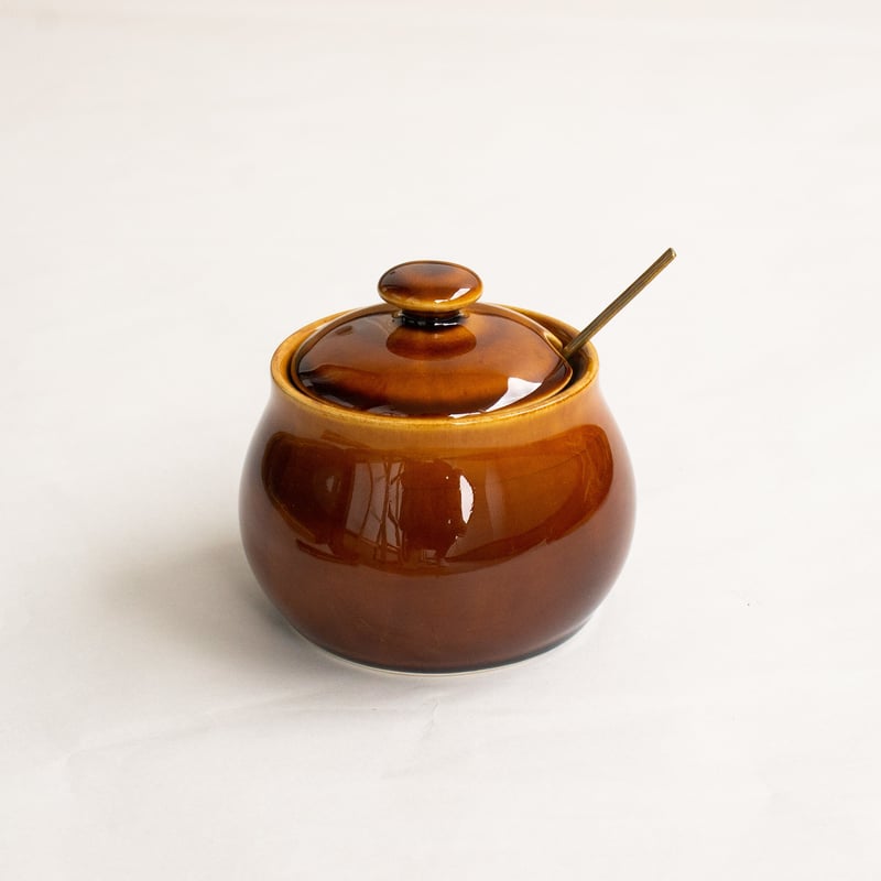 飴釉 蓋付き壺｜飴釉 蓋付き壺 飴釉 蓋付き壺 【