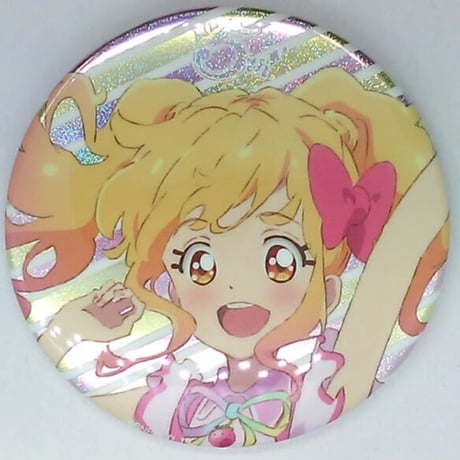 匿名・追跡有】アイカツ！ 5th フェス 星宮いちご 缶バッジ グリッター