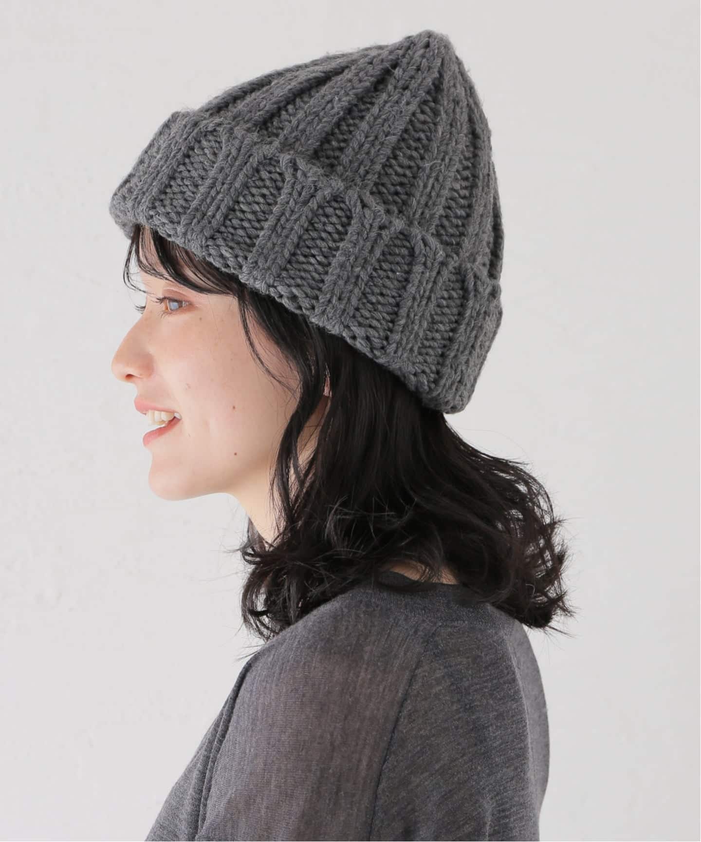 リブ編みビーニー（ニットキャップ・ビーニー）｜B.C STOCK（ベーセー