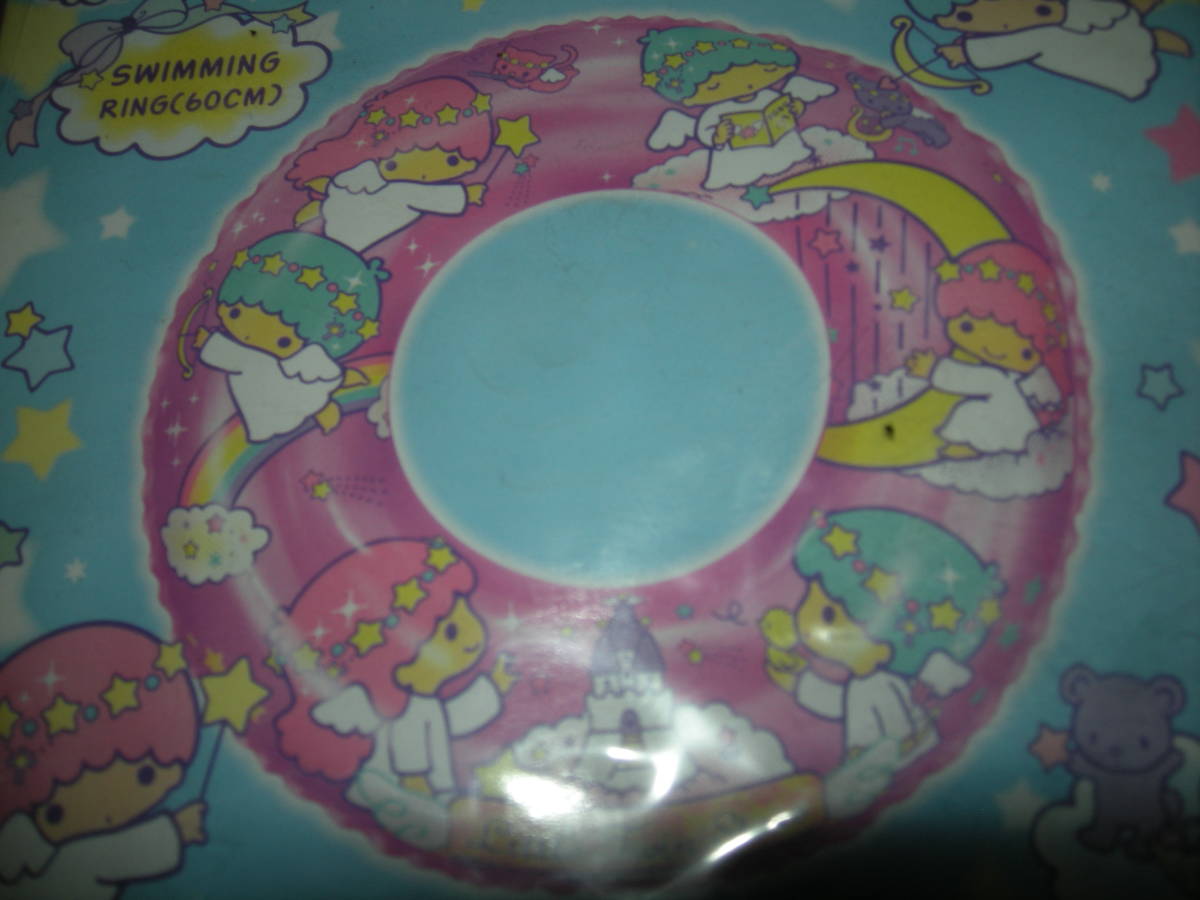 1998年 キキララ 浮き輪 90×90 星形 サンリオ リトルツインスターズ