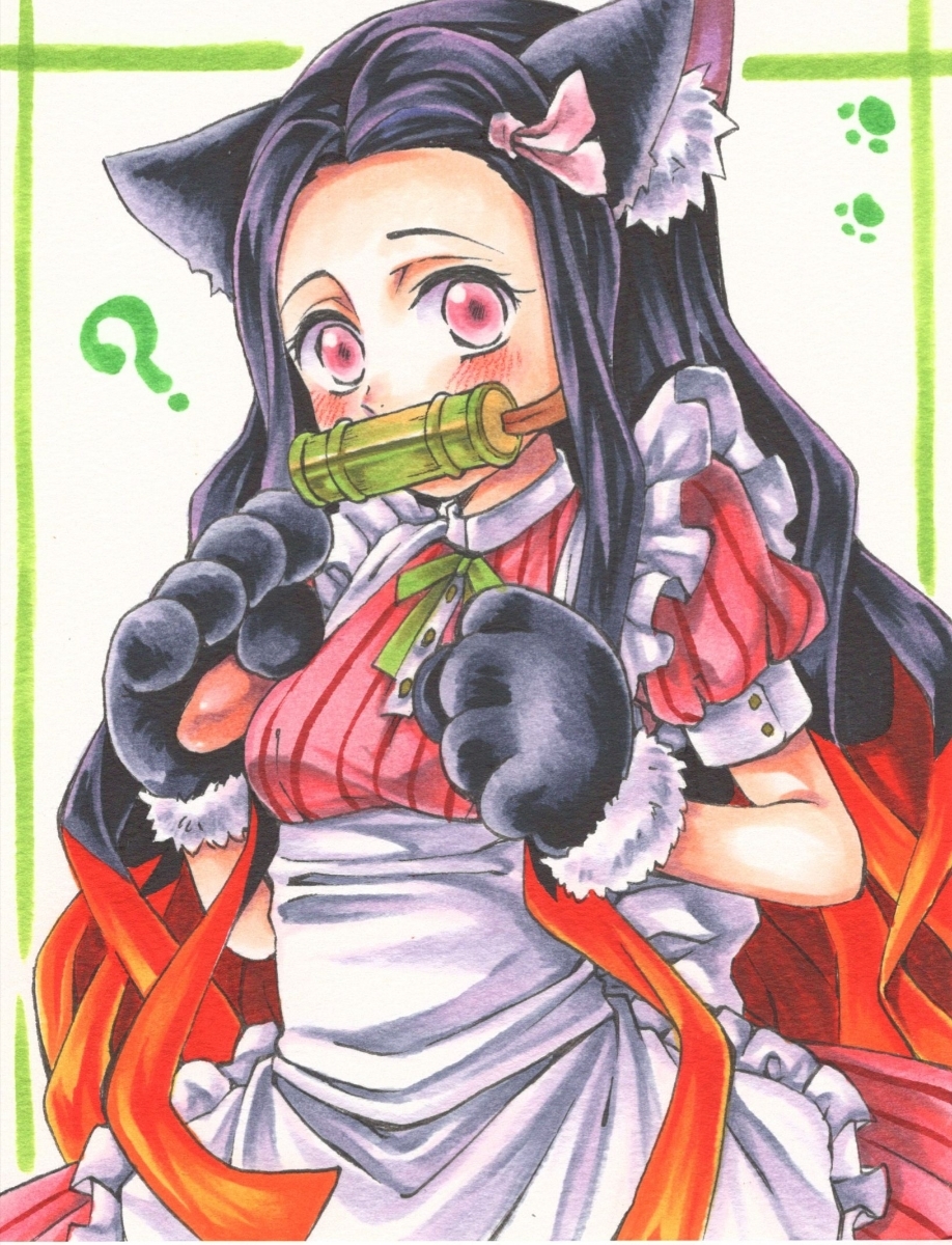 手描きイラスト】竈門禰豆子 鬼滅の刃