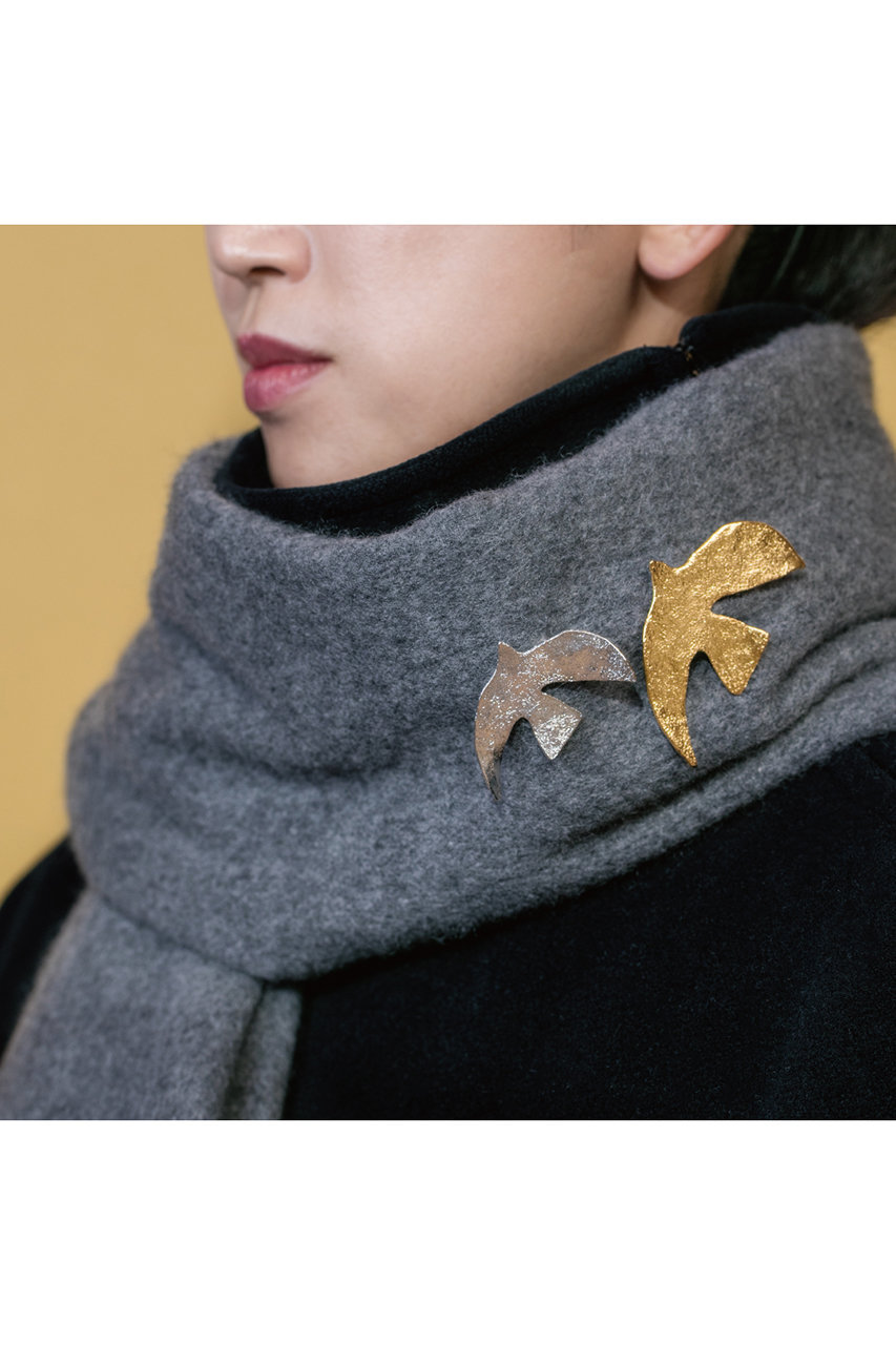 Paul Sargent 24Kプレート どんぐりのブローチ Paul Sargent 24K