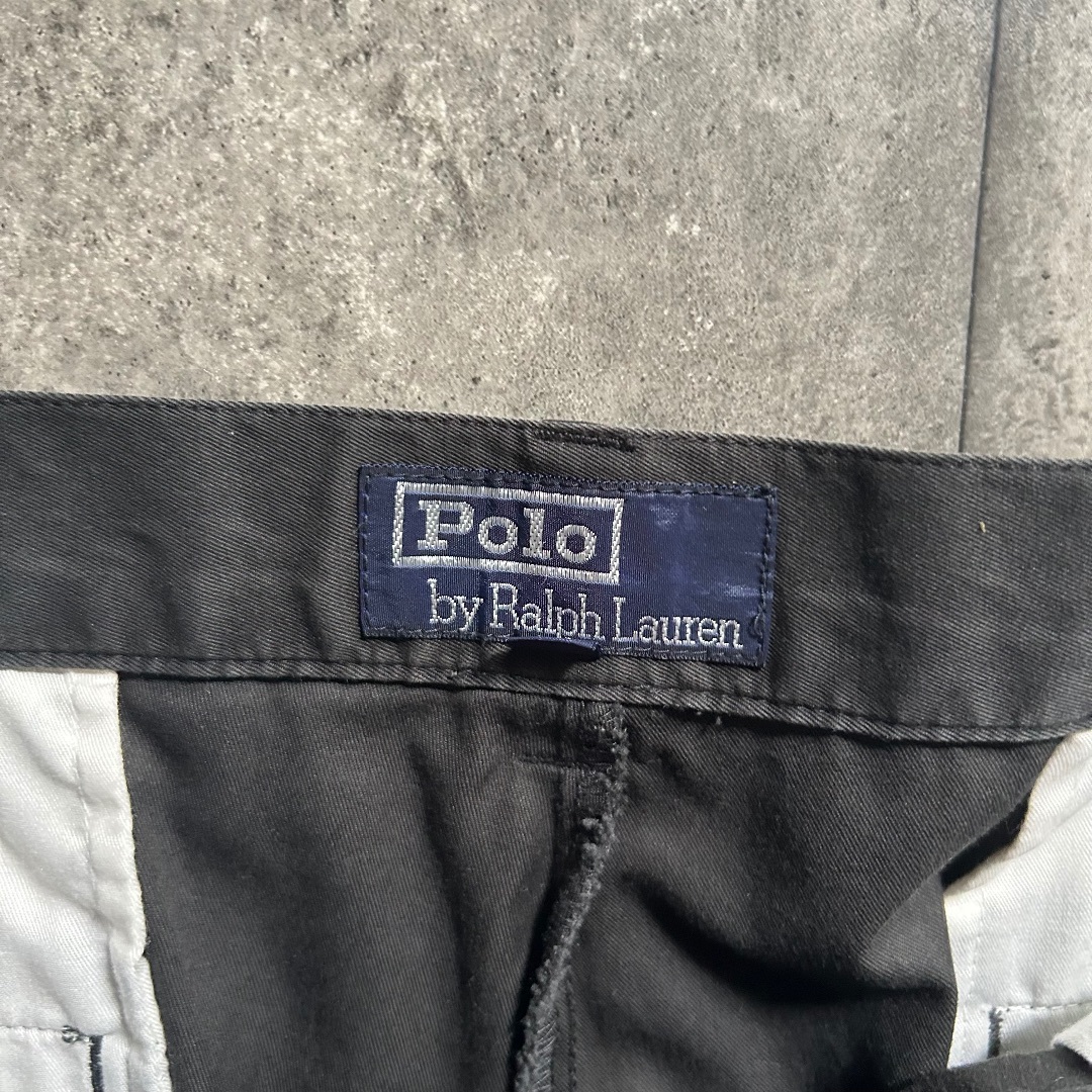 Ralph Lauren - 90s ラルフローレン チノパン ポロチノ ブラック 34w