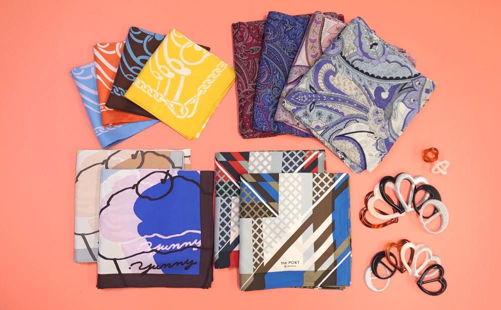 工場 スカーフ/YOSHIKI//スカルカラー/シルク スカーフ/YOSHIKI