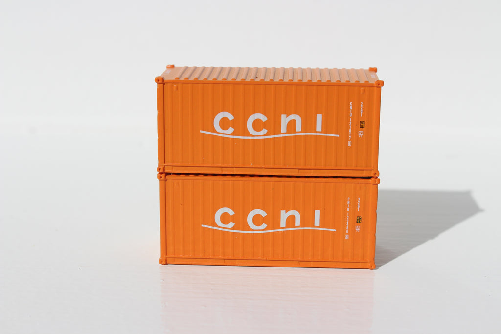 CCNI 20' Std. height containers with Magnetic system, Corrugated