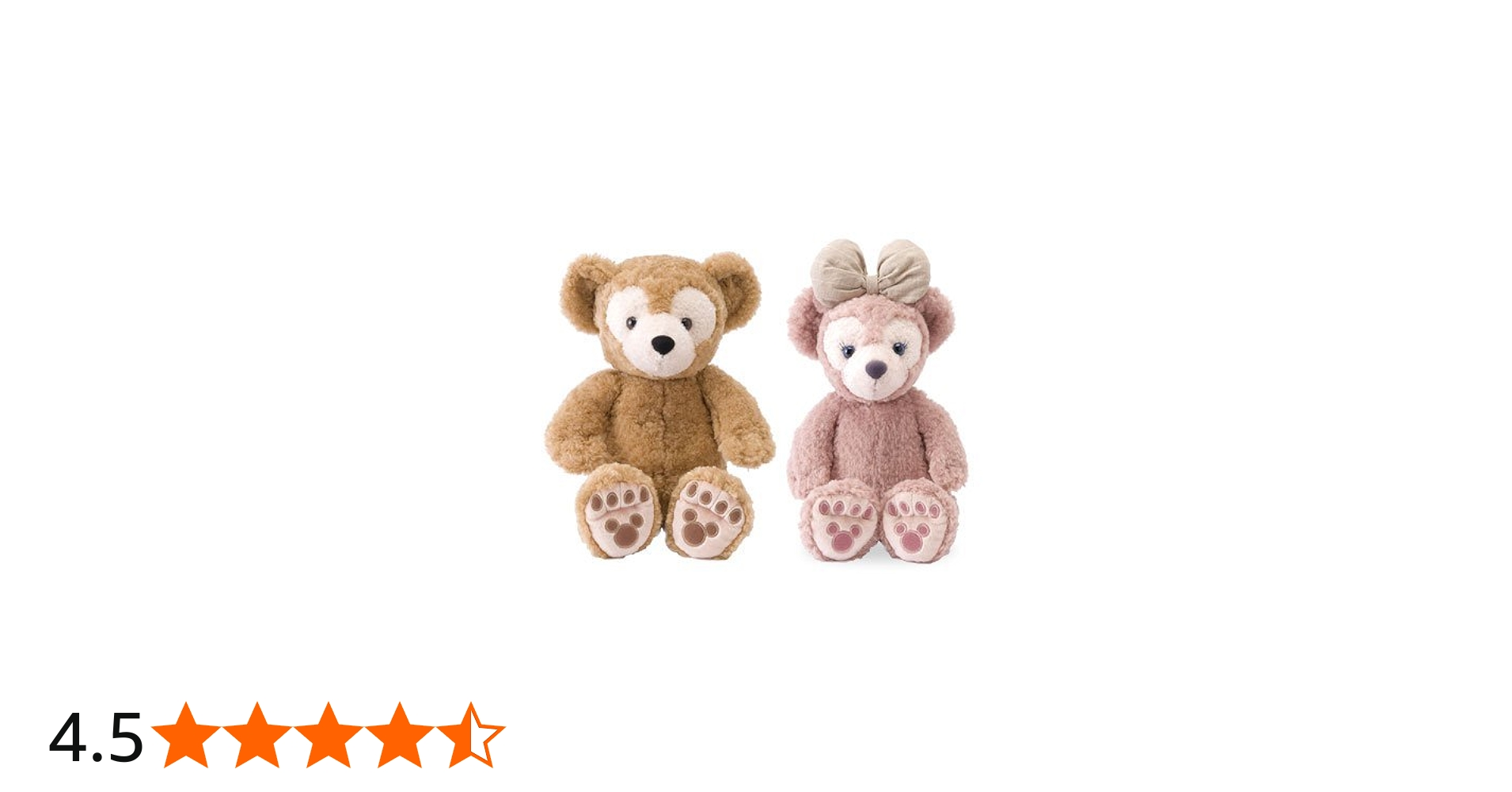 Amazon.co.jp: ダッフィー シェリーメイ ぬいぐるみ セット 43cm S