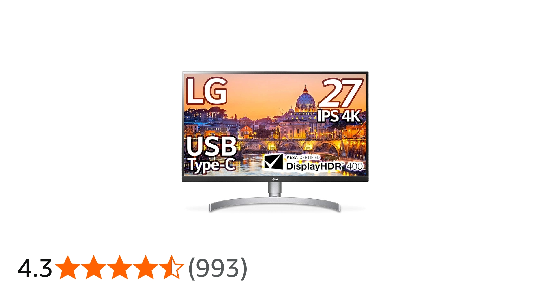 Amazon.co.jp: LG Monitor Display, 27-inch, 4K, Display HDR 400