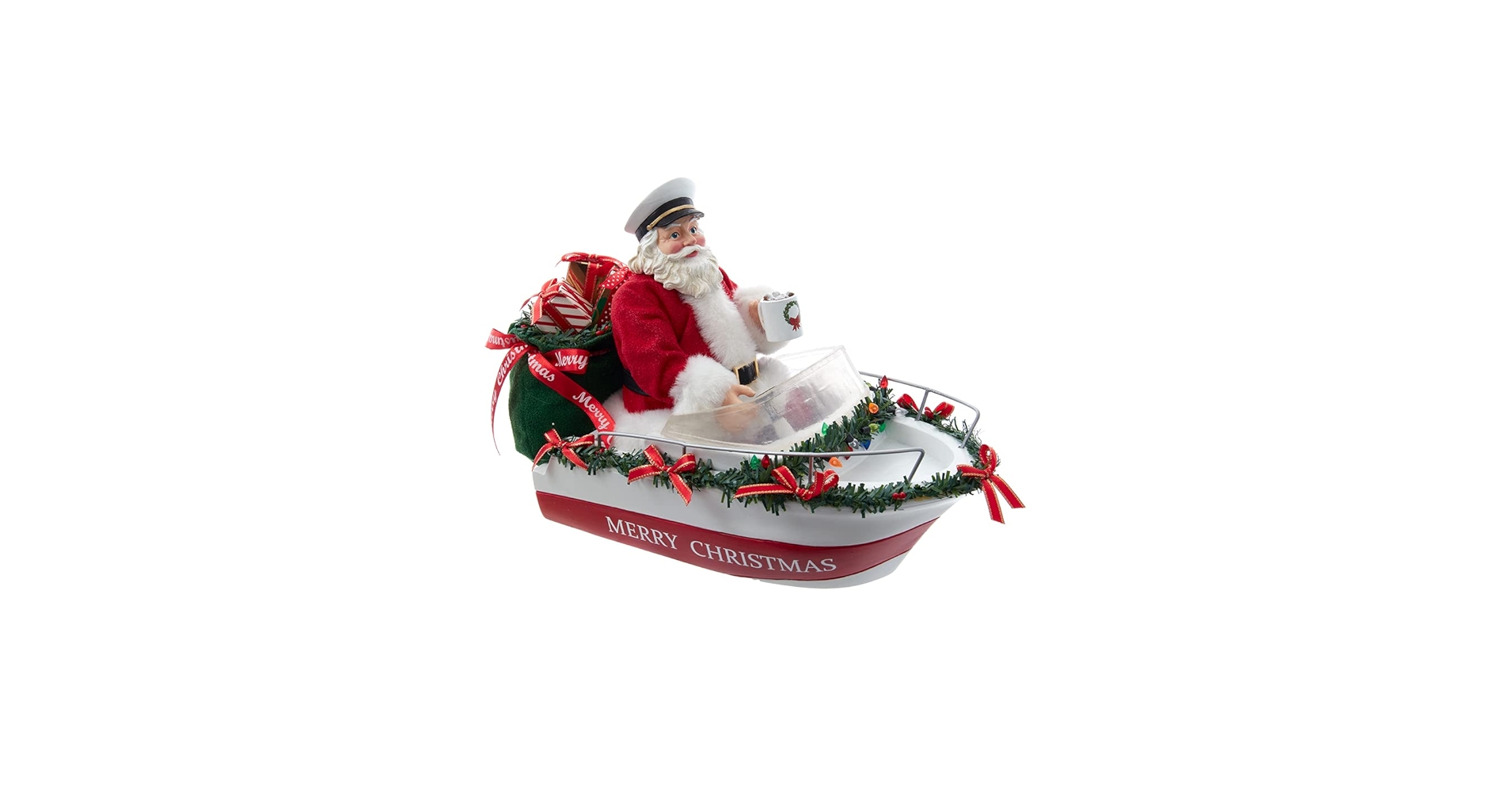 Amazon.com: Kurt Adler 8-Inch Fabriché Boat Captain Santa : Home