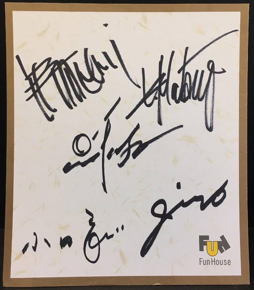 希少 ビンテージ Fun House オフコース サイン色紙 小田和正 当時物