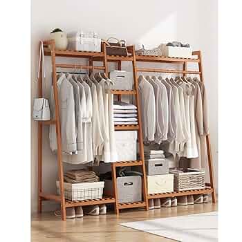 rincon）ラタン 籐 竹 ハンガーラック 和風 ハンガー付き rincon