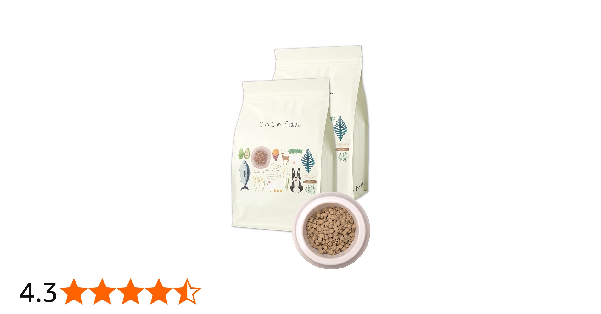 Amazon.co.jp: コノコトトモニ このこのごはん ドッグフード 犬の餌 全