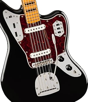 Amazon.com: Fender Vintera II '70s Jaguar Electric Guitar - Black