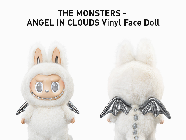 Amazon.com: POP MART The Monsters - Angel in Clouds Vinyl Face