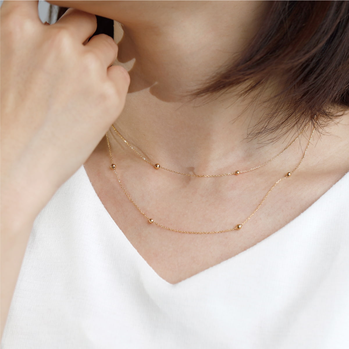 ロング ミラーボール ネックレス 【80㎝】 /a0214 ジュエリー専門店