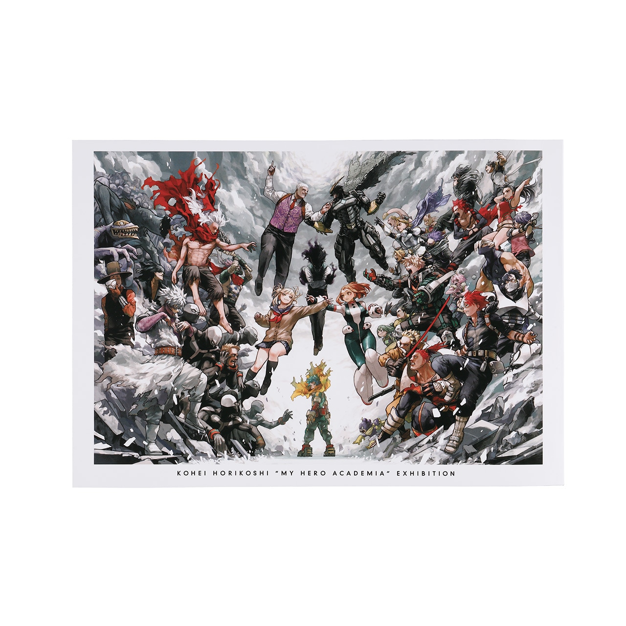 ヒロアカ 原画展 A2アートポスター 「The Beginning」 緑谷 爆豪