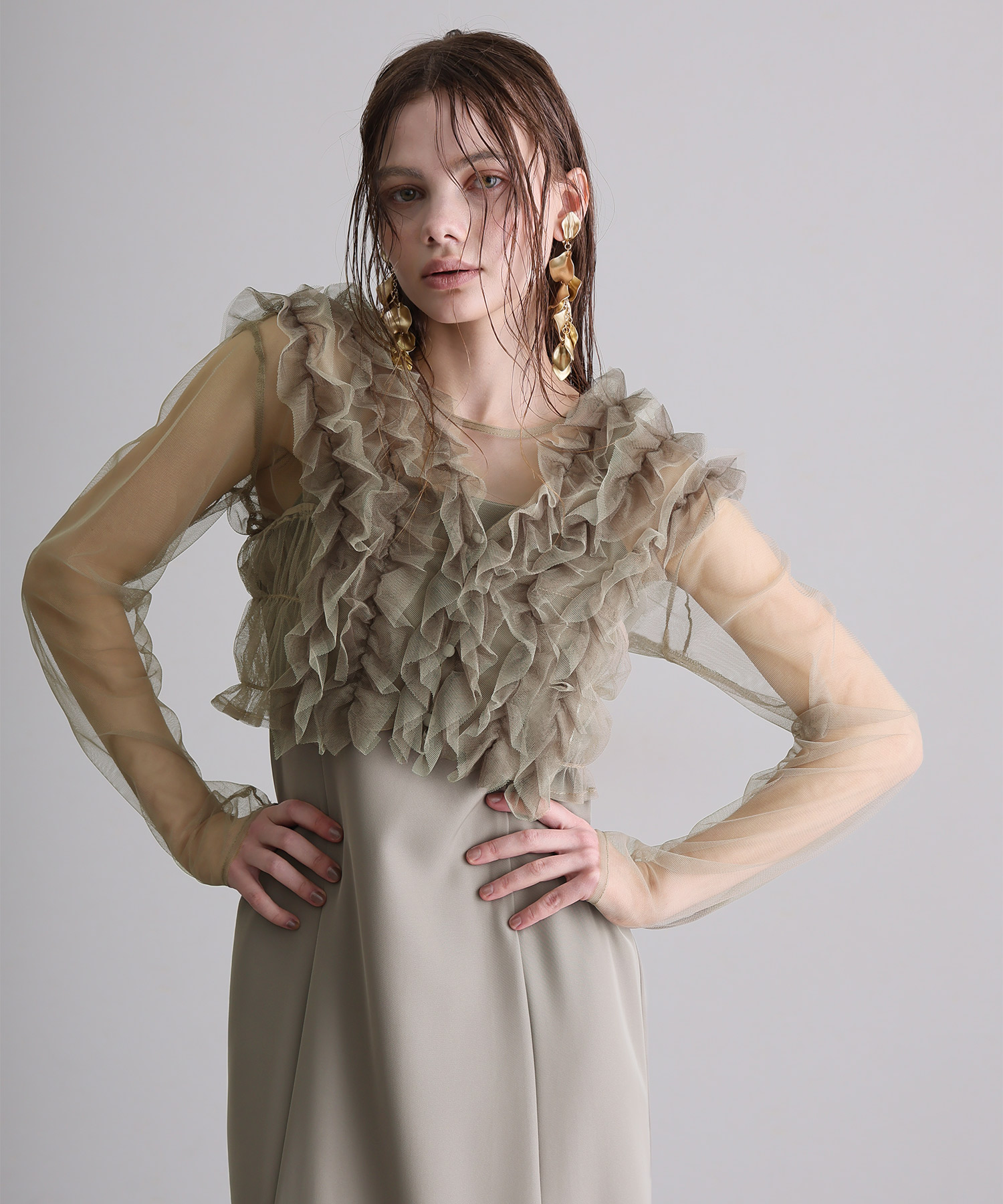 3点セットフリルボレロドレス | PourVous（プールヴー）パーティー