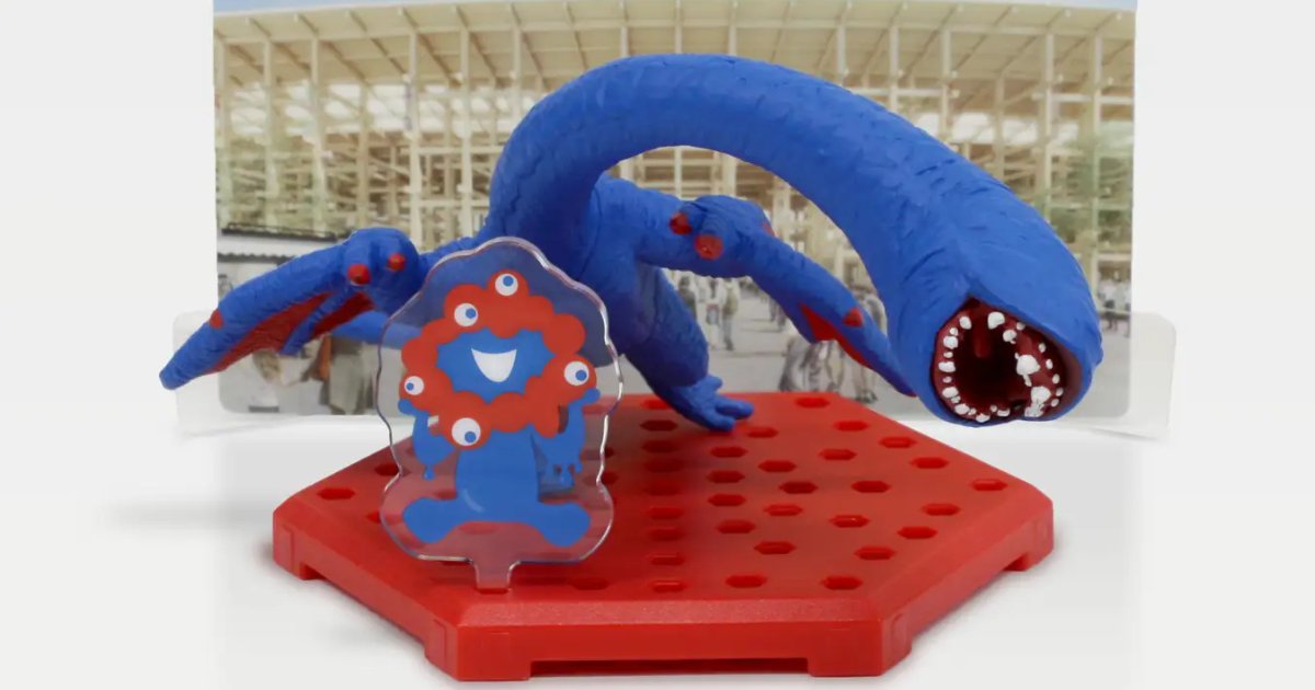 万博限定モンスターハンター フルフルフィギュア ミャクミャクカラー