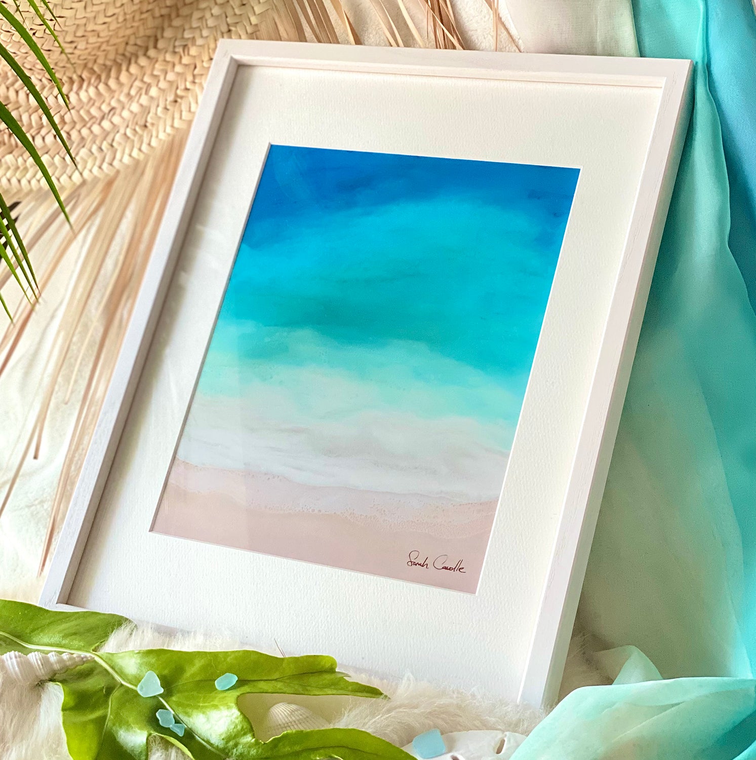 aroma サラカードル原画 【beach Love】 aroma サラカードル原画