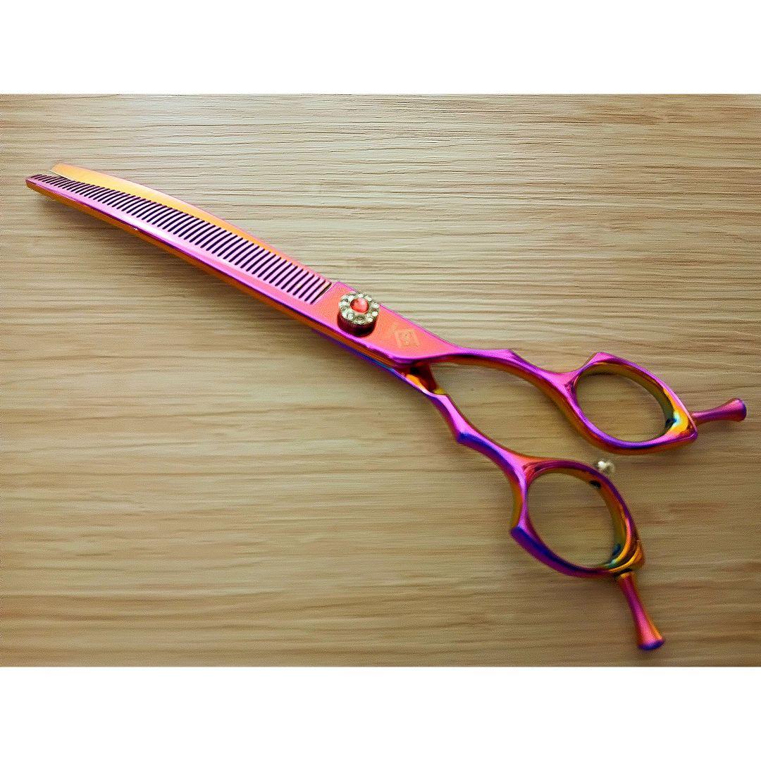 ペットセニングシザーカーブシザーカーブセニングシザー切れ味抜群