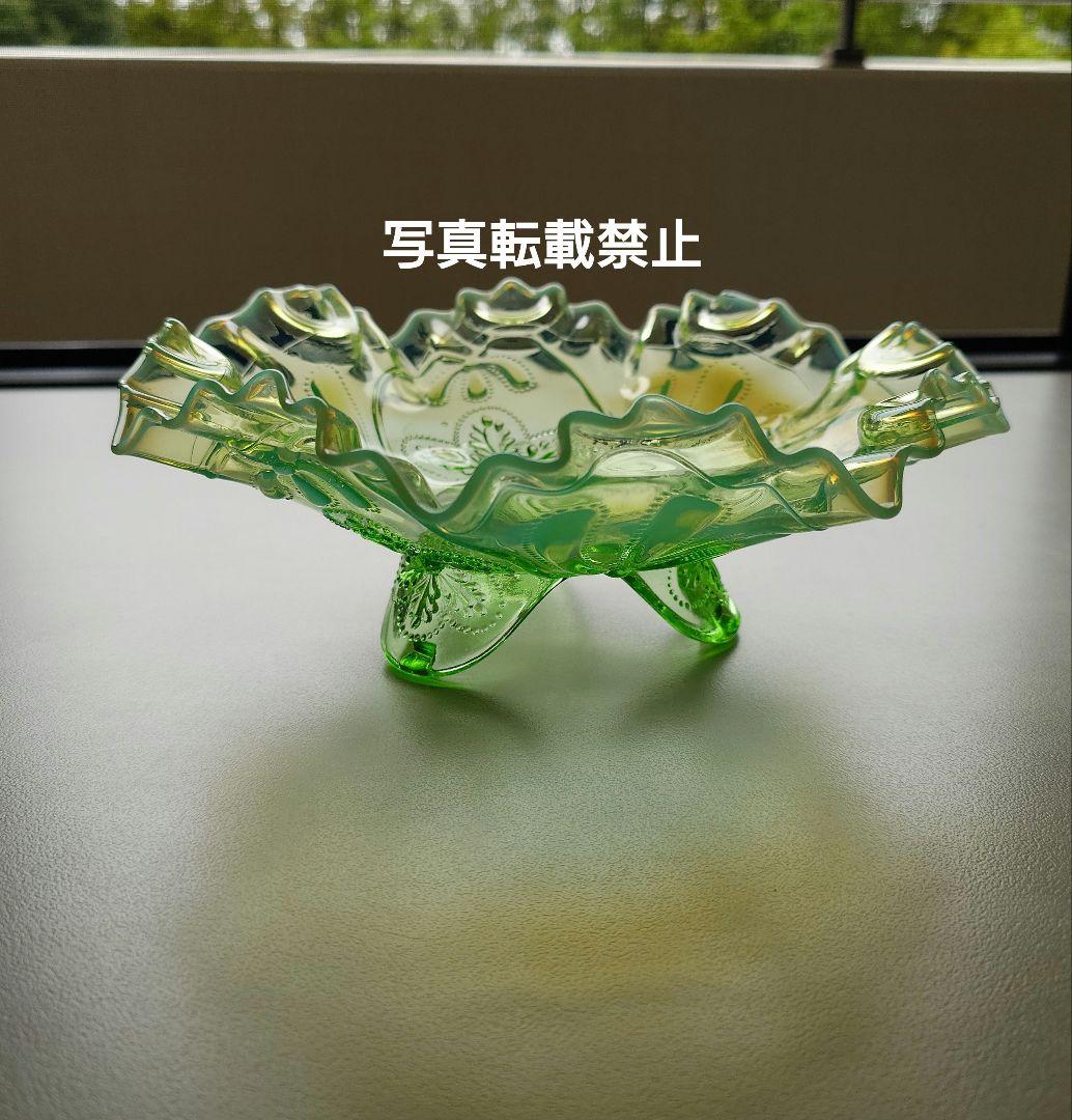 ジェファーソン グラス グリーンオパールセント フェントン - メルカリ