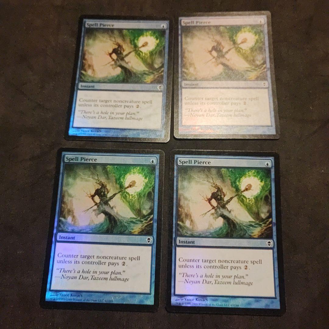 Spell Pierce 4枚セット　ZEN FOIL 英語 Spell Pierce 4枚セット ZEN FOIL 英語 Spell Pierce 4枚セット ZEN