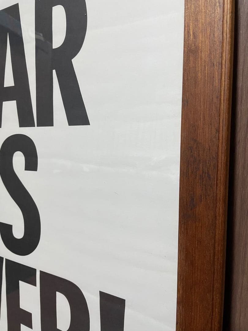 WAR IS OVER ジョンレノン ポスター額縁付オリジナルbeatlesレア