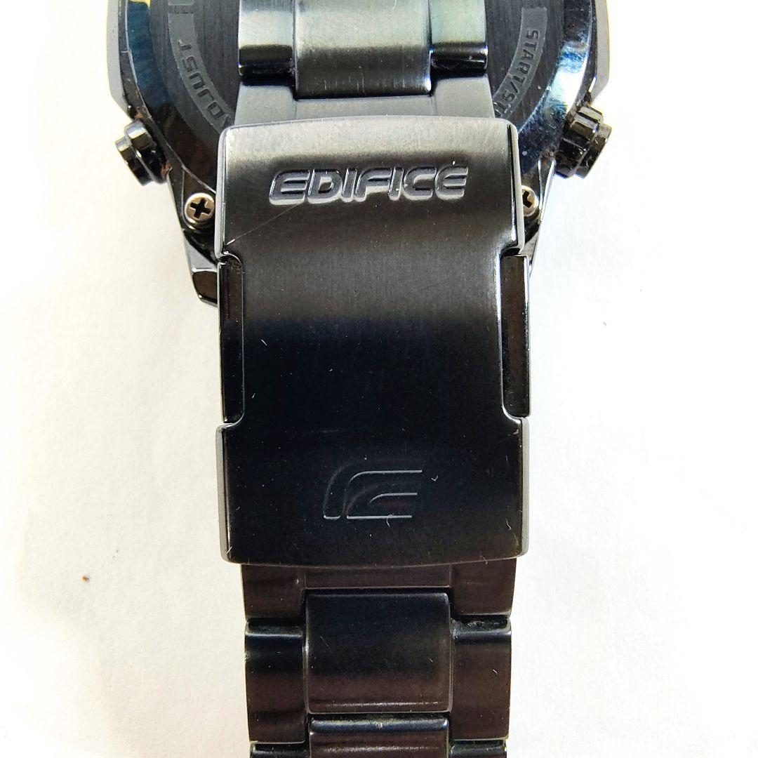 CASIO EDIFICEクロノグラフソーラー電波腕時計ブラック備品付き