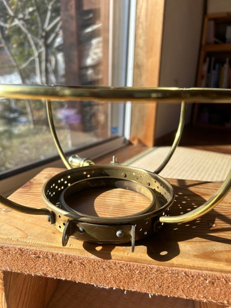 ニッセン　ストーブ　ゴールドフレーム　IS-1 パーツ　下部枠金　ほや受 ニッセン ストーブ ゴールドフレーム IS-1 パーツ 下部枠金 ほや受