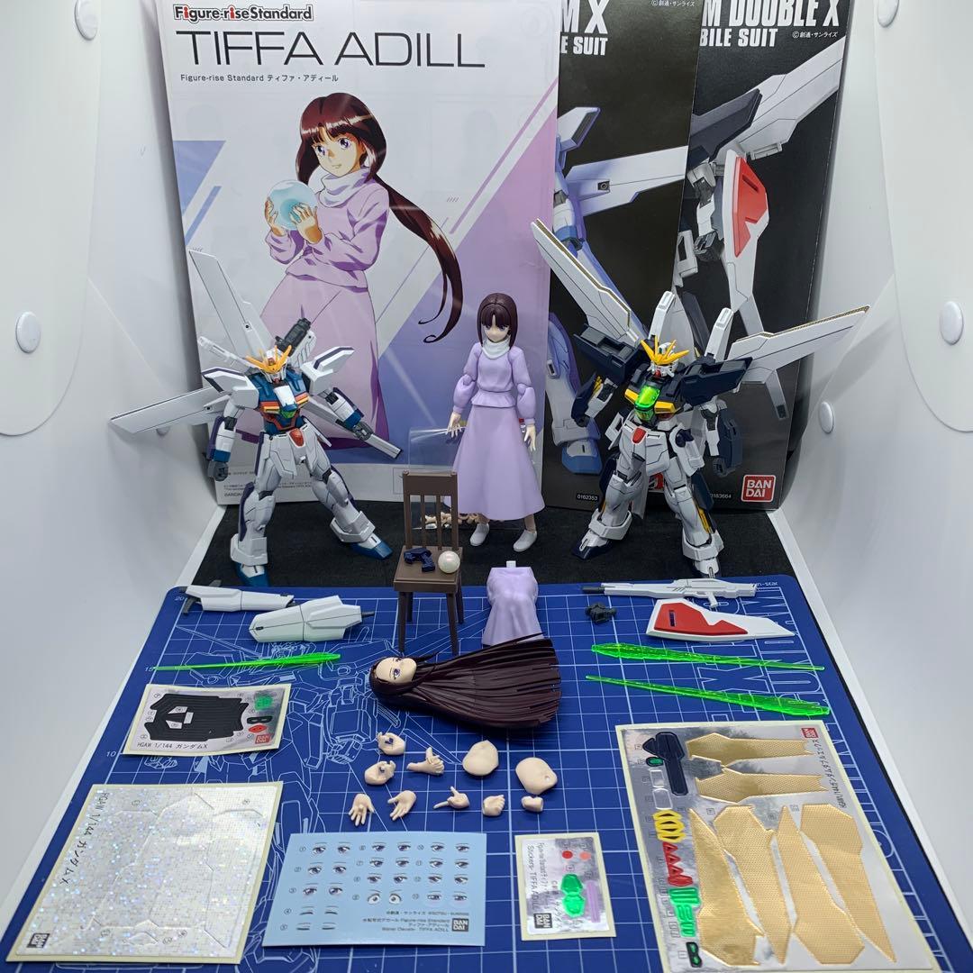 ティファ&ガンダムX&ガンダムDX 3体セット 完成品 ガンプラ hg
