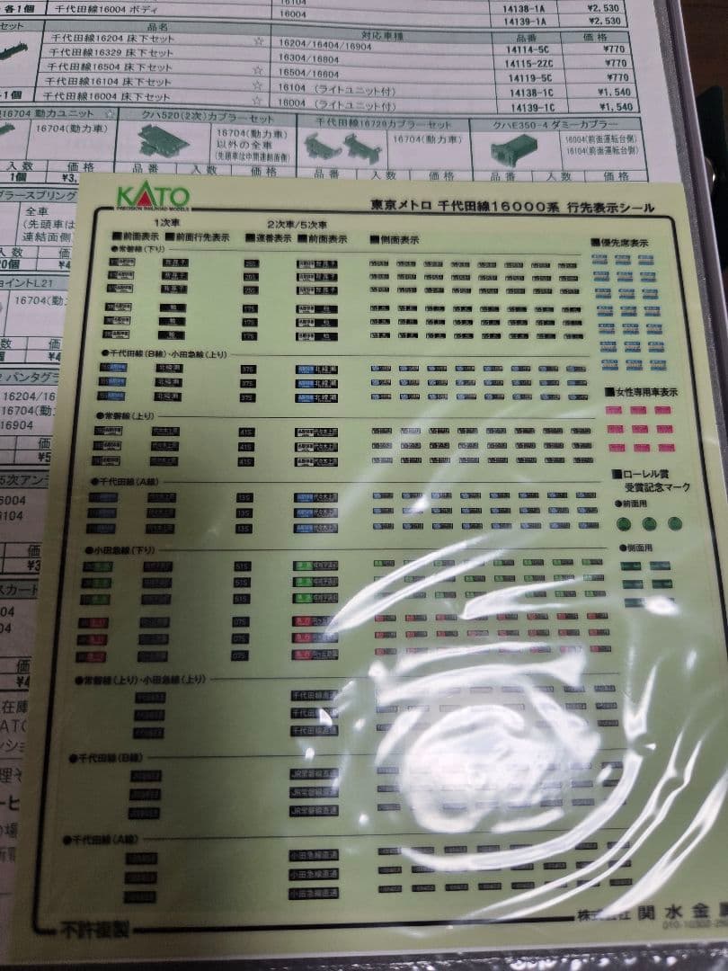 KATO 10-2003 2004　東京メトロ千代田線(1次車)16000系
