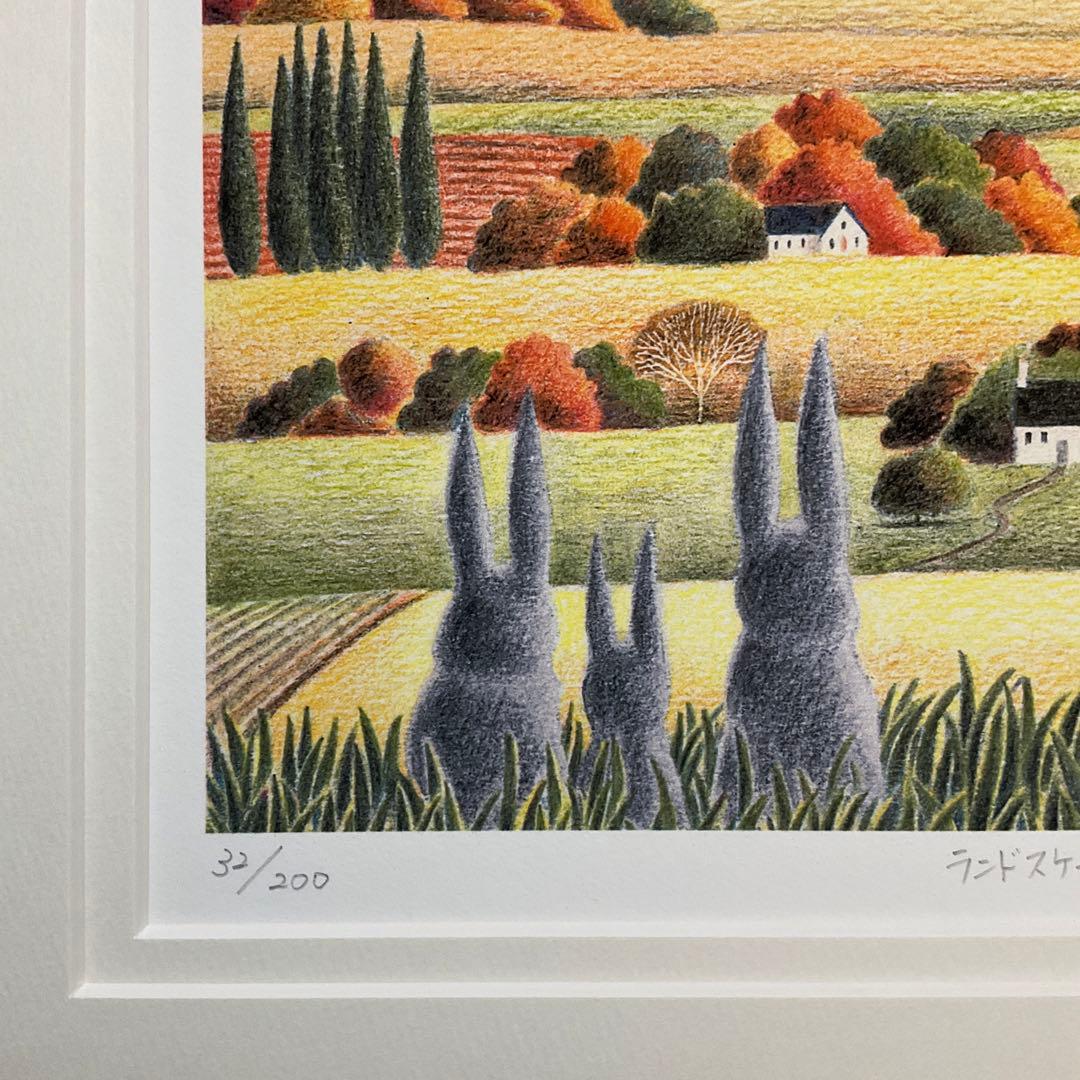 絵画・額縁・版画・渡辺 美香子・新品未使用・可愛い・美術品