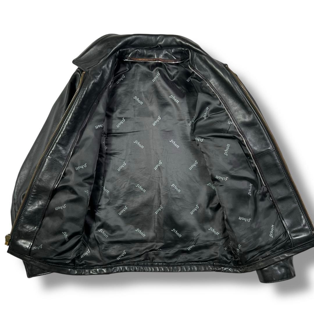 Schott ショット ライナー付き トラッカージャケット レザージャケット M