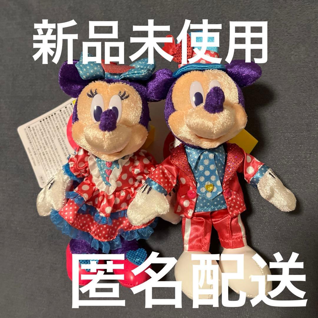 ディズニー ぬいぐるみバッジ ミッキー ミニー パルパルーザ ファン
