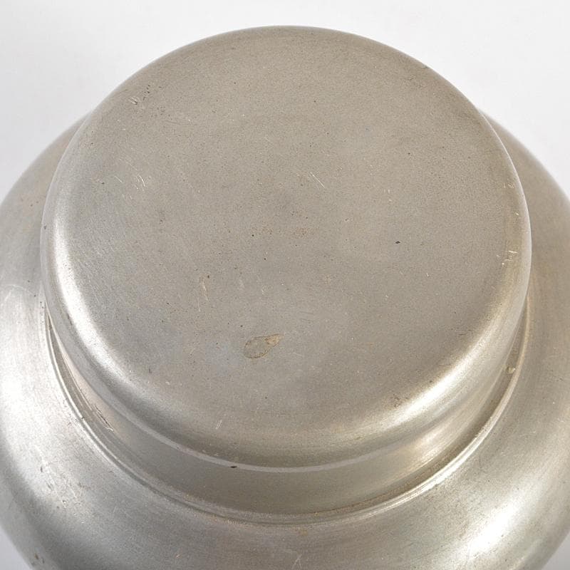 煎茶道具　継山造　本錫　茶壷　茶心壷　約264g　時代箱付　M　R6852