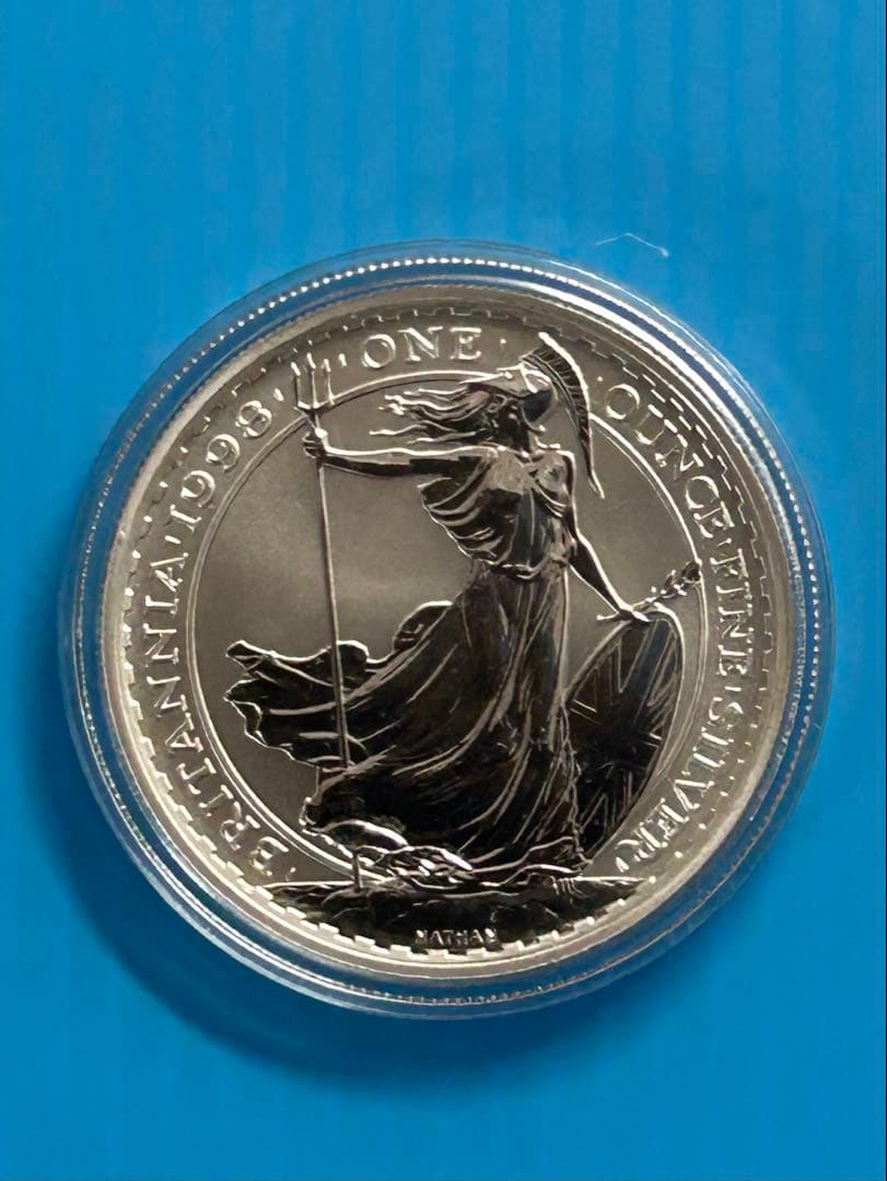 【希少】 1998年ブリタニア 2ポンド銀貨 The  Mint 希少】 1998年ブリタニア 2ポンド銀貨 The Mint 希少】 1998年