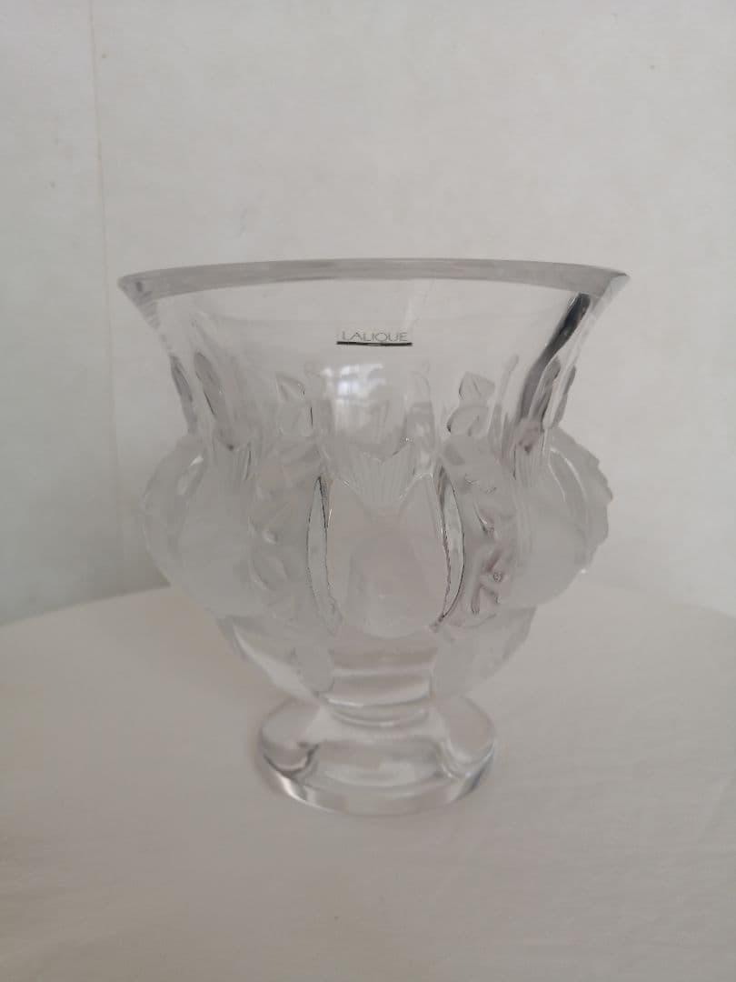 ラリック Larique 花瓶 フラワーベース ツバメ クリスタル ラリック