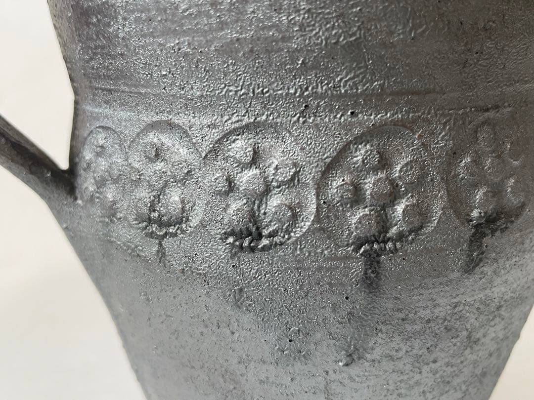 陶芸家　作家物　山本教行　鳥取　岩井窯　花器　花入　手付壺　民藝　民芸