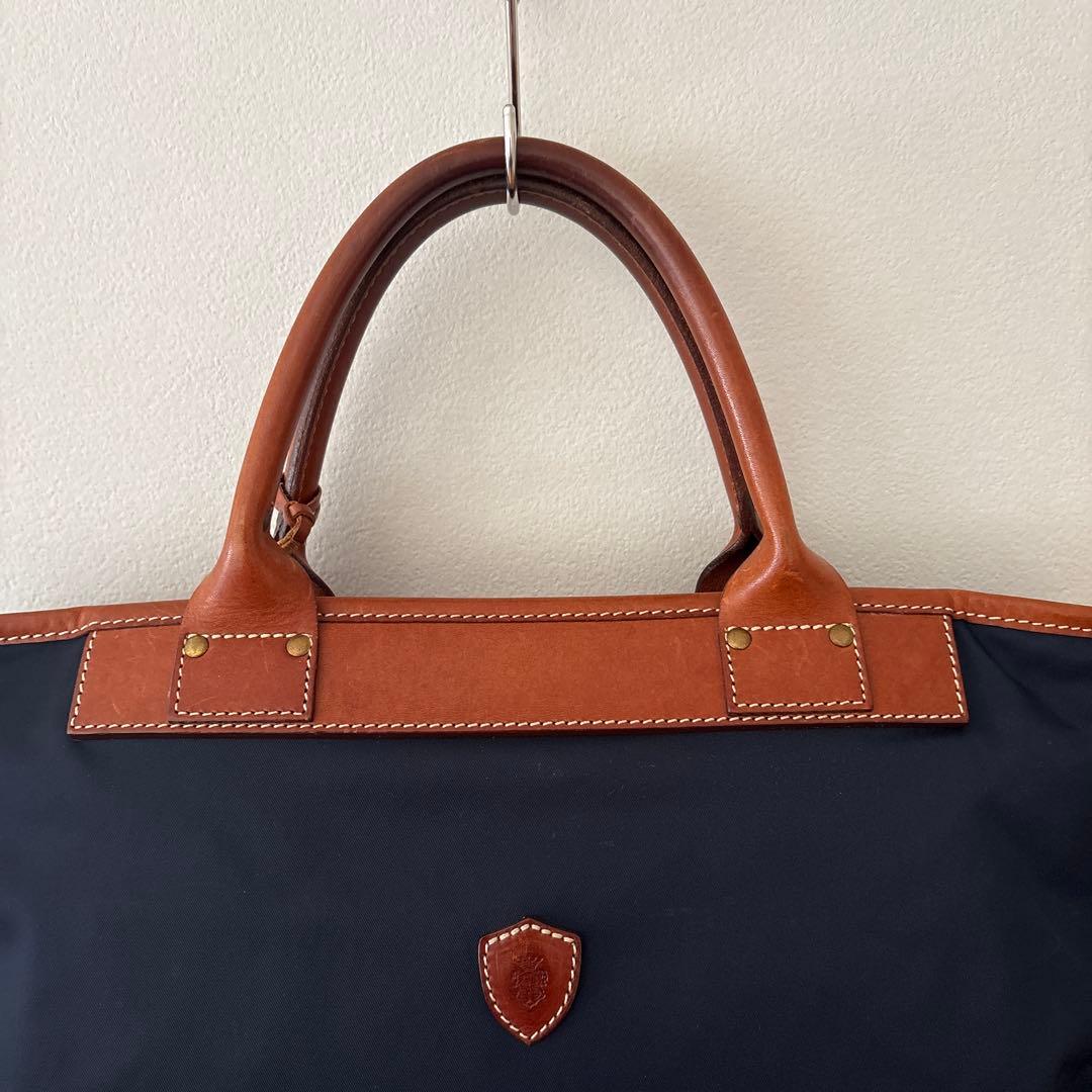 Felisi フェリージ ナイロン/レザー ブリーフケース 1724DS 濃紺