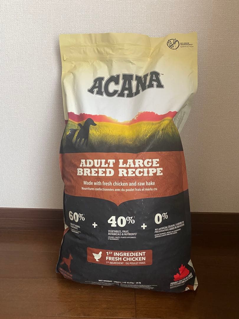 アカナ　アダルトラージブリードレシピ　11.4kg 日本正規品